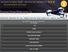 Tablet Screenshot of franciosifitness.com